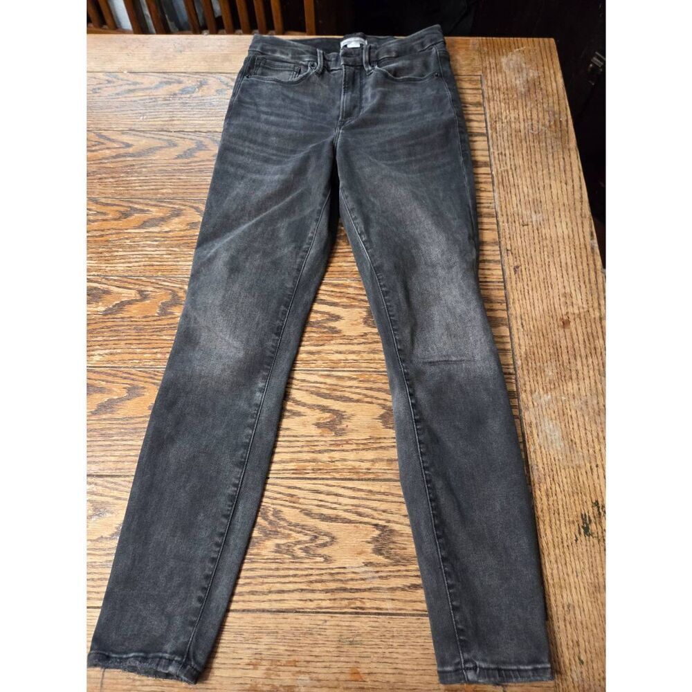 Good American Always Fits skinny washed black sz 00-4
